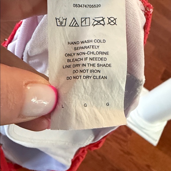 Laundry By Shelli Segal Red Pink Ruffle Detail One Piece Bathing Suit Sz XL! - Picture 9 of 10